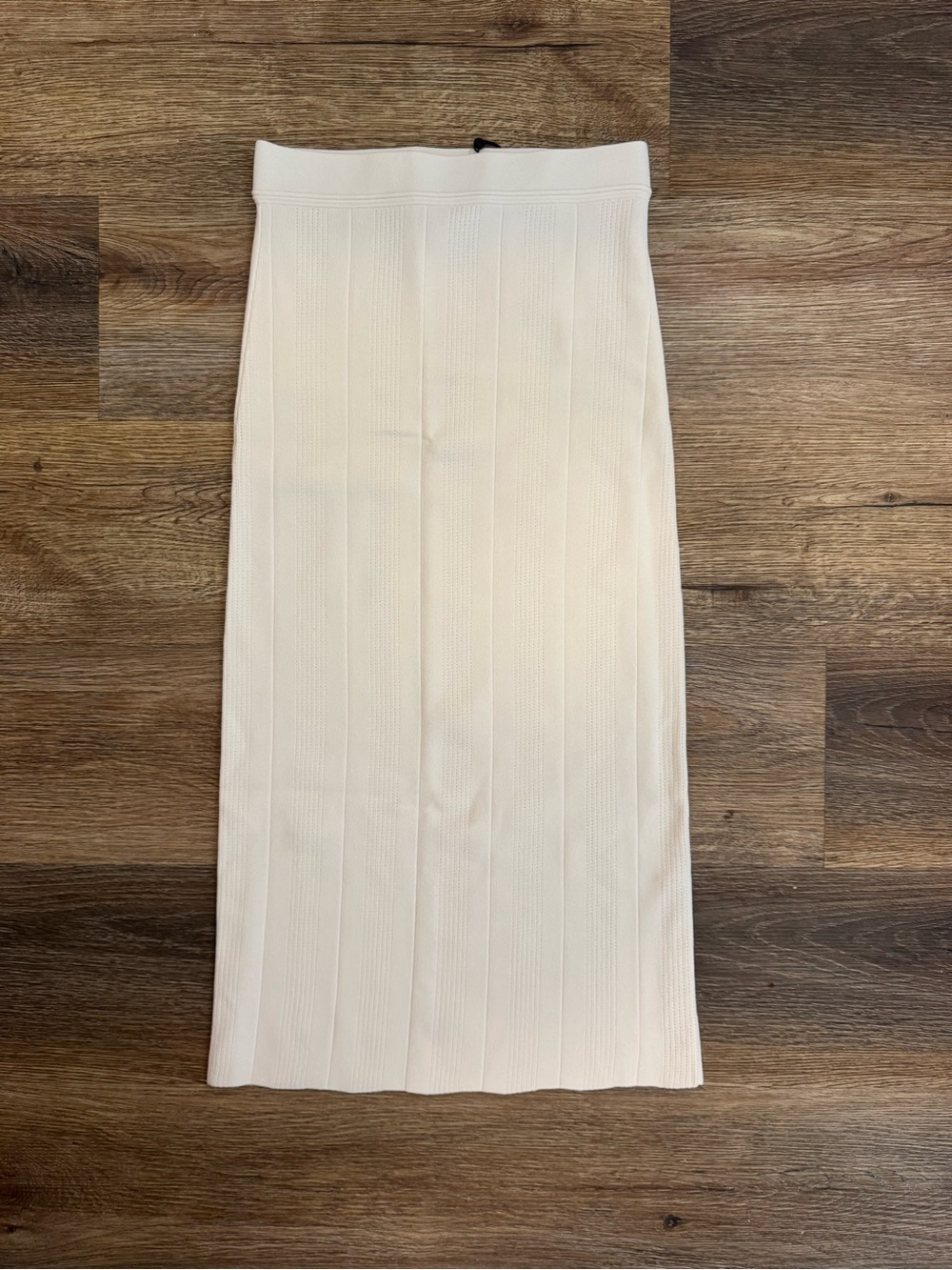 NWT IRO Cream Ribbed Knit Midi Skirt Size S